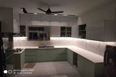 U Shape Modular Kitchen Service Material Options Mdf, Plywood, Pvc Finish Options Laminate, Acrylic, Pu Paint, - Image 1