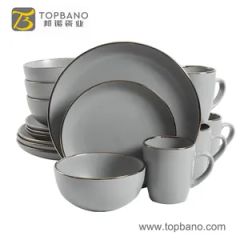 Ceramic Mug Glazed Color Tableware Fine Stoneware Dinner Set Origin China Model NO. TP0032DK HS Code 6911101000 Feature Eco-Friendly - Image 5