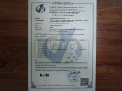 ROHS certificate from Dongguan DESUN Electronic Technology Co., Ltd