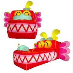 Customized Giant Spring Festival Inflatable Cartoon Red Dragon Mascot Inflatable Dragon Year Mascot - Image 2