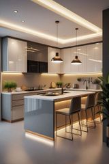 Modular Kitchen Service Kitchen Type All Shutter Finish All Kitchen Layout All Cabinet Core Material All Hardware Brands Kessebohmer, Hettich, Ebco, Blum, Hafele, Grass, - Image 2