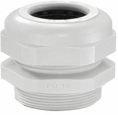 White PVC WISKA SKV 7 LG, Thread Model: PG 16, IP33 IP Rating IP33 Gland Type Pg 7 Head Shape Round Thread Model PG 16 Packaging Type - Image 1
