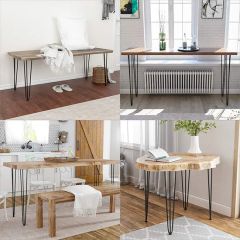 Black Wrought Table Legs Home Furniture Table Frame - Image 5