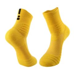 Fashion Sport Men Anti Slip Tube Trampoline Socks Soccer Football Sports Grip Socks - Yancheng Yunqian Apparel Co.,Ltd