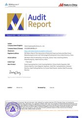 Product Inspection Report certificate from Hebei Maoheng Machinery Co., Ltd.