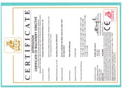 Water well drilling rig CE certification certificate of Mengyin Feida Mine Engineering Machinery Co., Ltd – certificate photo, supplier certificates section