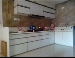 U-Shape Modern Acrylic Modular Kitchen Material Acrylic Appearance Modern Delivery Charges Yes Maintainence Dry Cloth Kitchen Design - Image 2
