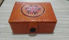 Leather Square Shape Jewellary Box Color Brown I Deal In New Only Jewellery Box Material Leather Country of Origin Made in - Image 1