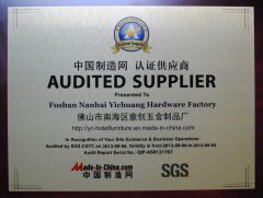 SGS Certificate (2012.9.6-2013.9.5) certificate from Foshan Yichuang Furniture Co., Ltd.