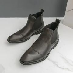 Men Business Leather Pointed Chelsea Boots Element No Color Multi Gender Male Origin China Type Casual Boot Material - Image 5