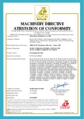 CE Certificates certificate from Huanyu (Shandong) Intelligent Equipment Co., Ltd.