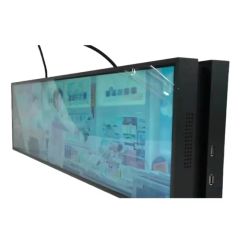 Factory Direct 24 Inch Full HD High Brightness Remote Control Smart Touch Screen Doubled Sided Stretch Bar Hanging LCD Advertising Digital Display Signage - Image 4