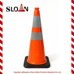 28 Inch American Style Road Traffic Safety PVC Cone for Construction Site - Image 1
