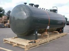 Mild Steel Gas Pressure Vessel Tank Color Black Material Mild Steel Capacity 1000 Liters Design Pressure 3 bar Vessel Capacity 500 - Image 1
