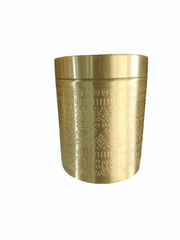 Round Brass Storage Box (Golden) Shape Round Color golden Design Round Material Brass Packing Type Box Pack Type 3 pieces - Image 1