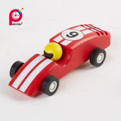 Wooden Racing Pull-Back Toy Car - Image 5
