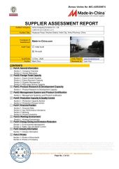 Bureau Veritas certifications certificate of Anhui Huayang Furniture Co., Ltd. – certificate photo, supplier certificates section