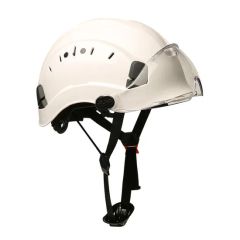 ABS Construction Hard Hat for Climbing Riding Outdoor Rescue Safety Helmets with Goggles - Image 1