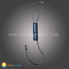 Hot Sell String Hang Tag Dl09 Shape Strip Material PS MOQ 50000PCS Origin Ningbo Model NO. DL09 Logo Customized Pattern - Ningbo Alatex Textiles Co., Limited