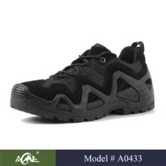 Lowa A0433 Black Lace Tactical Boots Anti-Microbial Waterproof 1Y Unisex EVA Kevlar 30000P/M - Image 1