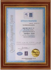 ISO 9001 certificate from Ningbo Mywin Caster Co., Ltd.