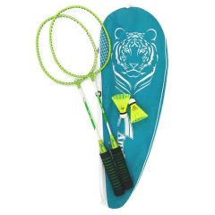 Model 216 Factory Wholesale Steel Alloy Badminton Racket Full Cover Bag Pack Iron Badminton Racquets 1 Pair - Image 3