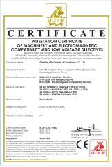 CE for FAN COIL UNITS certificate from Alk Electric Group Limited