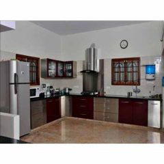 Stainless Steel Modular Kitchen Design Modern Material Stainless Steel Strength Tough And Strong Aesthetic Alluring - Image 1