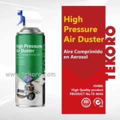 Compressed Air Duster Trademark TEKORO Package 12PCS/CTN Model NO. TE-8046 Volume 450ml, 550ml Validity Three Years Origin Guangdong, - Image 1