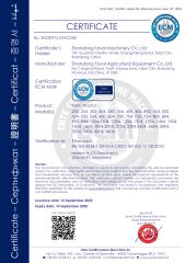 CE of Tractor certificate from Qingdao Tavol Machinery Co., Ltd.