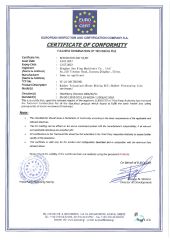 CE for RUBBER MACHINE certificate from Qingdao Sea King Machinery Co., Ltd.