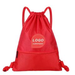 Promotional Custom Printed Gift Cosmetic Polyester Drawstring Bags - Image 5