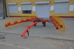 Tractor Trailed Agri Hay Rake Disc Rake Wheel Hay Rake Model No. 9L Origin China Warranty 1 Year Color as Demand Weight - Image 2