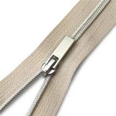 High Quality 3# Nylon Zipper Chain Fast Delivery Silver Teeth Wholesale for Bags - Image 1