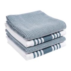 4 PCS Absorbent Durable Soft Kitchen Towels Messes and Drying Dishes - Image 1