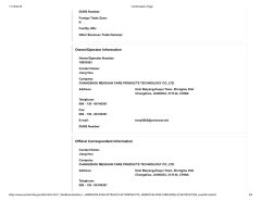 FDA PAGE2 certificate of Changzhou Perfect Import and Export Co., Ltd. – certificate photo, supplier certificates section