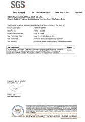 SGS certificate of abrasive belt certificate from TIGER(XIAMEN)X-M CO., LTD.
