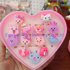 Plastic Toy Children Gift Jewelry Diamond Finger Rings - Image 6