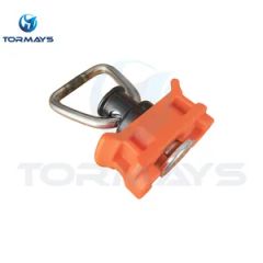 Single Stud L Track Fitting D Ring with Plastic Base - Image 3