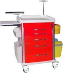 Hospital Multifunctional Steel and ABS Rescue Vehicle Emergency Drug Delivery Trolley Veterinary Instrument Care Vehicle - Qufu Lekang Medical Technology Group Co., Ltd.