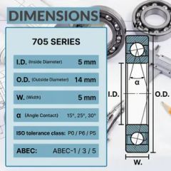 705c Db Duplex Bearing for Mini Linear Module - Image 5