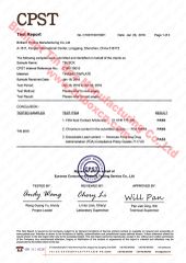 FDA Certificate of Tin Box certificate from Brilliant Tin Box Manufacturing Co., Ltd.