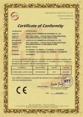 CE CERTIFICATE of BLENDER MACHINE certificate from Luohe Juyou Commercial & Trading Co., Ltd.