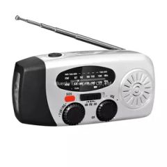 Outdoor Emergency Weather Sos Alert Radio Solar Panel Hand Crank Radio LED - Image 3
