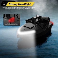 Flytec V801 RC Fishing Small Boat with Motor 10km/H Max Fixed Speed Driving Fishfinder 3 Bait Tanks Night Light Turn Signal - Image 2