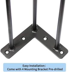 Black Wrought Table Legs Home Furniture Table Frame - Image 2