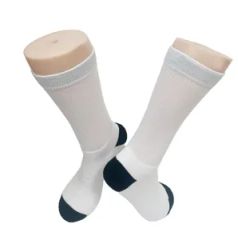 Custom Logo White Subliamtion Socks Polyester Crew Men Unisex Printed Blank Socks - Zhuji Dongling Knitting & Textile Co., Ltd.