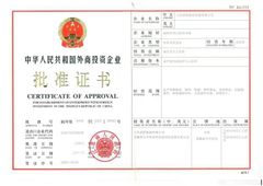 License Photo certificate from JIANGSU HUBAO GARMENT & ORNAMENTS DEVELOPMENTS CO., LTD.