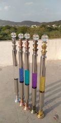 1inch Railing Ball Base Cap Design Round Wheel Width 35 Mm Wheel Diameter 120 Mm Overall Wheel Length 80 Mm Size AS PER YOUR - Image 3