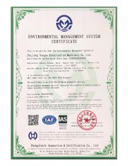 Environmental Management System Certificate certificate from Zhejiang Yongan Construction Machinery Co., Ltd